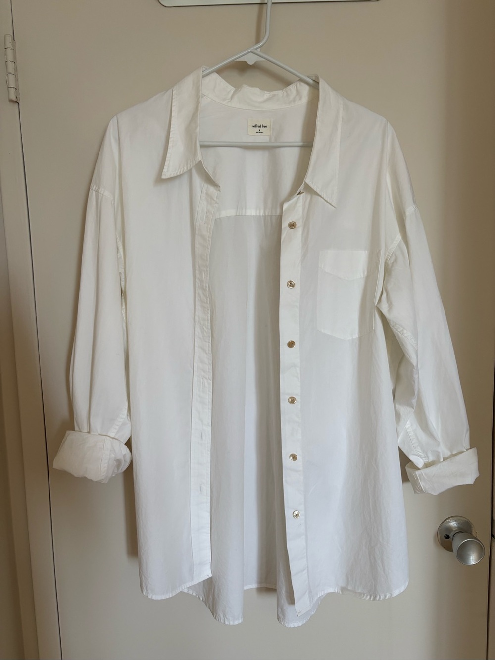 Wilfred Free Relaxed White Button-Down Shirt